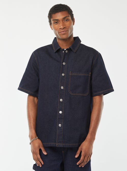 Overshirt in jeans con tasca - Kiabi