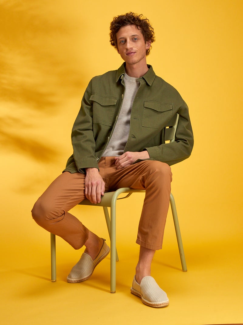 Overshirt in jeans KAKI - Kiabi