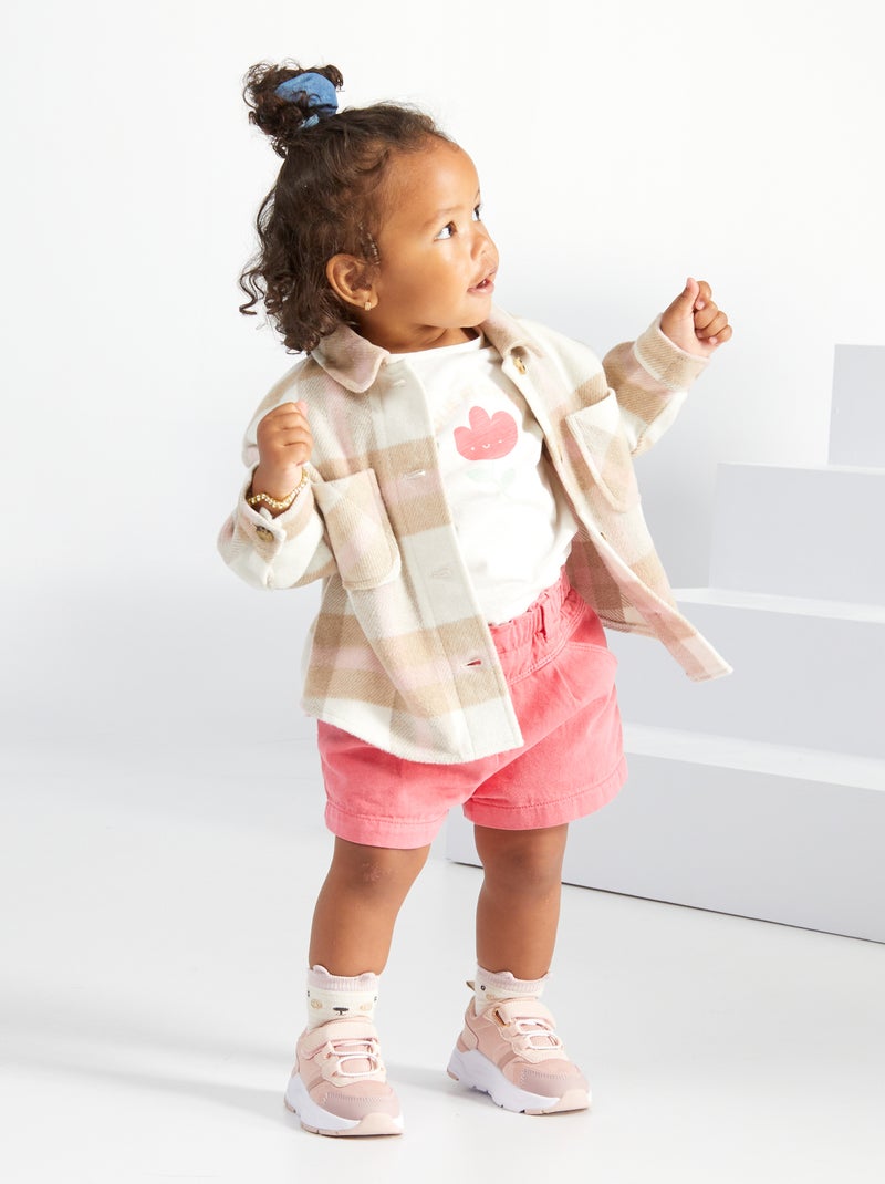 Overshirt in lanetta ROSA - Kiabi