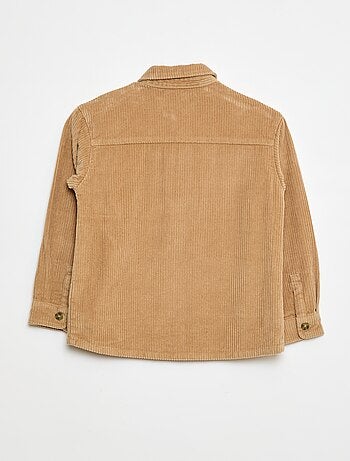 Overshirt in velluto a coste