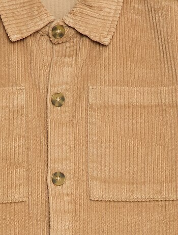 Overshirt in velluto a coste