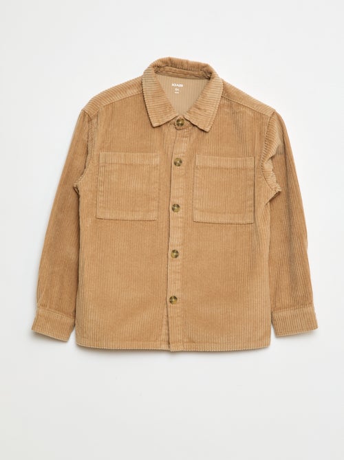 Overshirt in velluto a coste - Kiabi