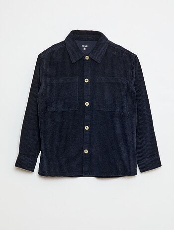 Overshirt in velluto a coste