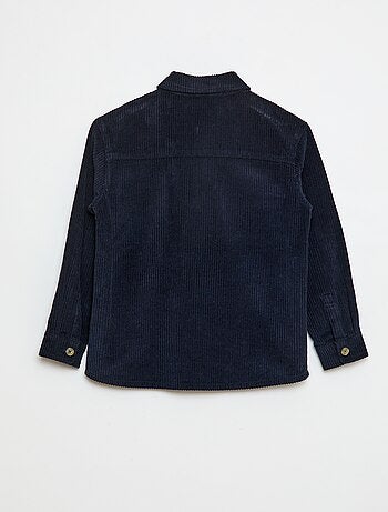 Overshirt in velluto a coste