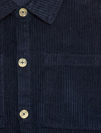 Overshirt in velluto a coste