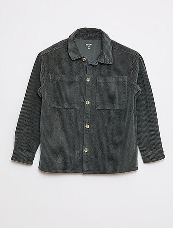 Overshirt in velluto a coste