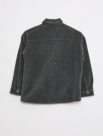 Overshirt in velluto a coste