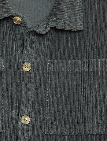 Overshirt in velluto a coste