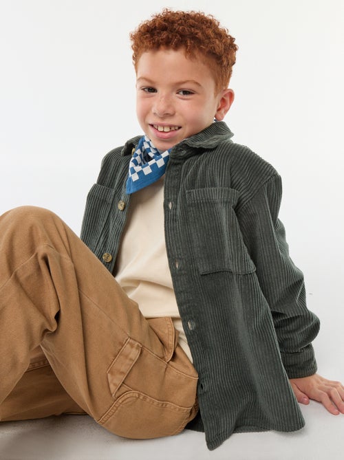 Overshirt in velluto a coste - Kiabi