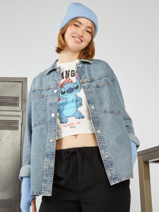 Overshirt oversize in jeans