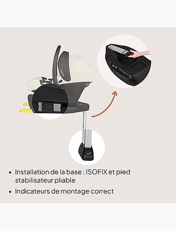 Ovetto auto con base isofix 180° - astrid i-size - premiato dall’adac - seggiolino auto 40-87cm