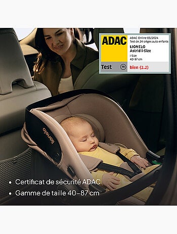 Ovetto auto con base isofix 180° - astrid i-size - premiato dall’adac - seggiolino auto 40-87cm