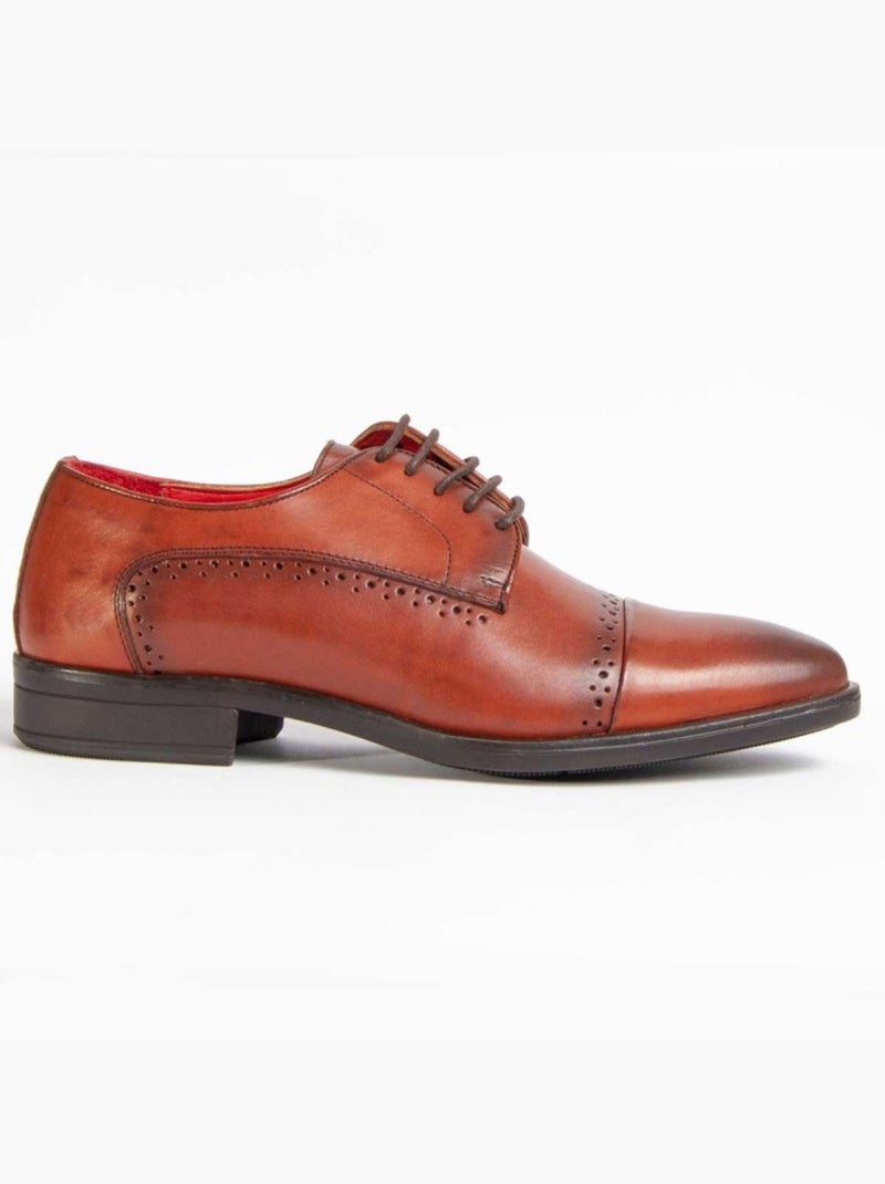 Oxford Pelle Naturale Purapiel Marrone - Kiabi