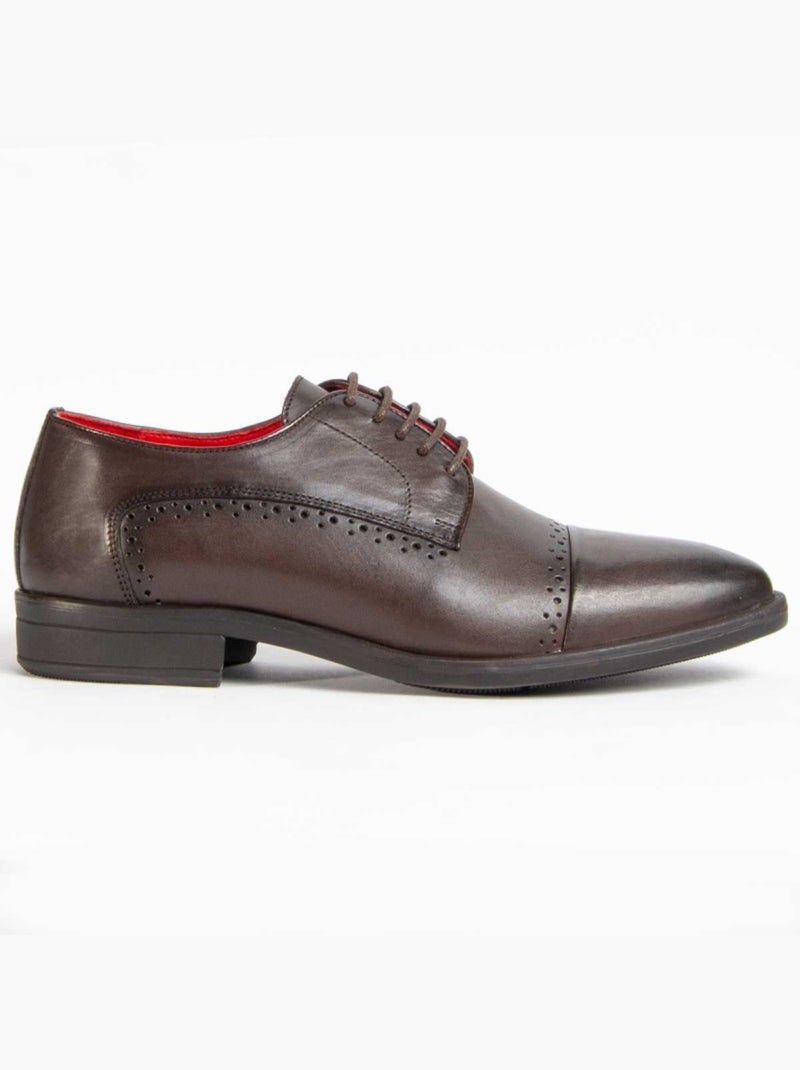 Oxford Pelle Naturale Purapiel Marrone - Kiabi