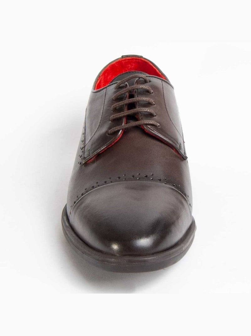 Oxford Pelle Naturale Purapiel Marrone - Kiabi