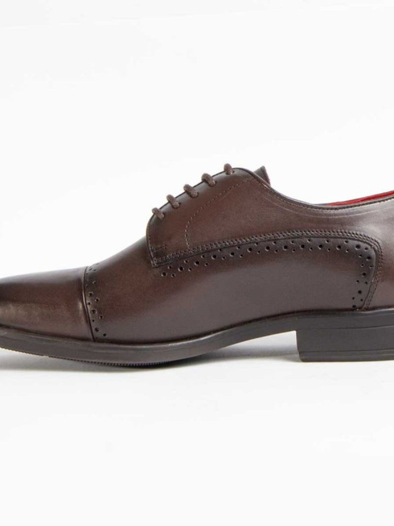 Oxford Pelle Naturale Purapiel Marrone - Kiabi
