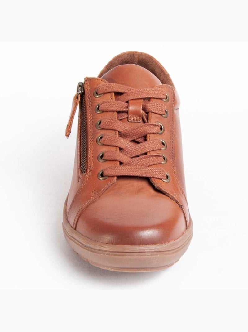 Oxford Pelle Naturale Purapiel Marrone - Kiabi