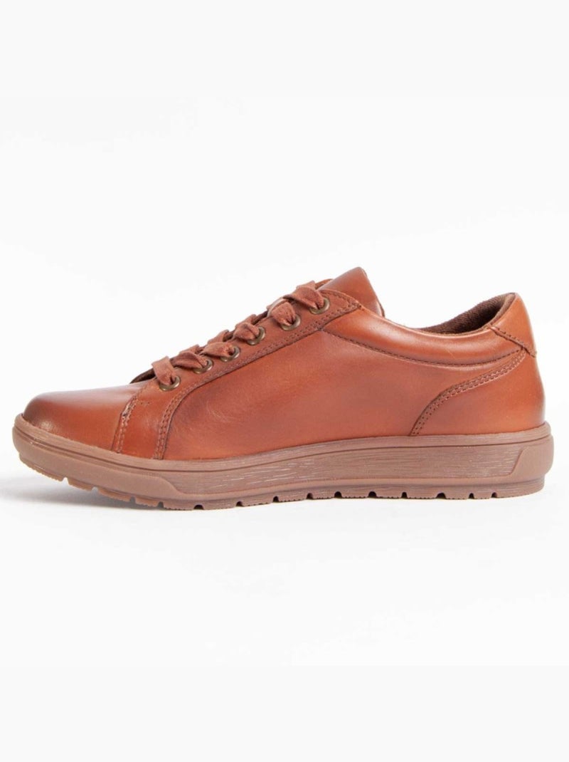Oxford Pelle Naturale Purapiel Marrone - Kiabi
