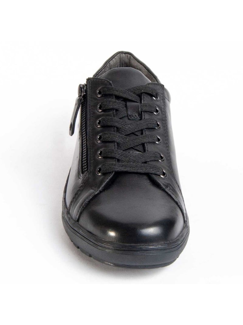 Oxford Pelle Naturale Purapiel Nero - Kiabi