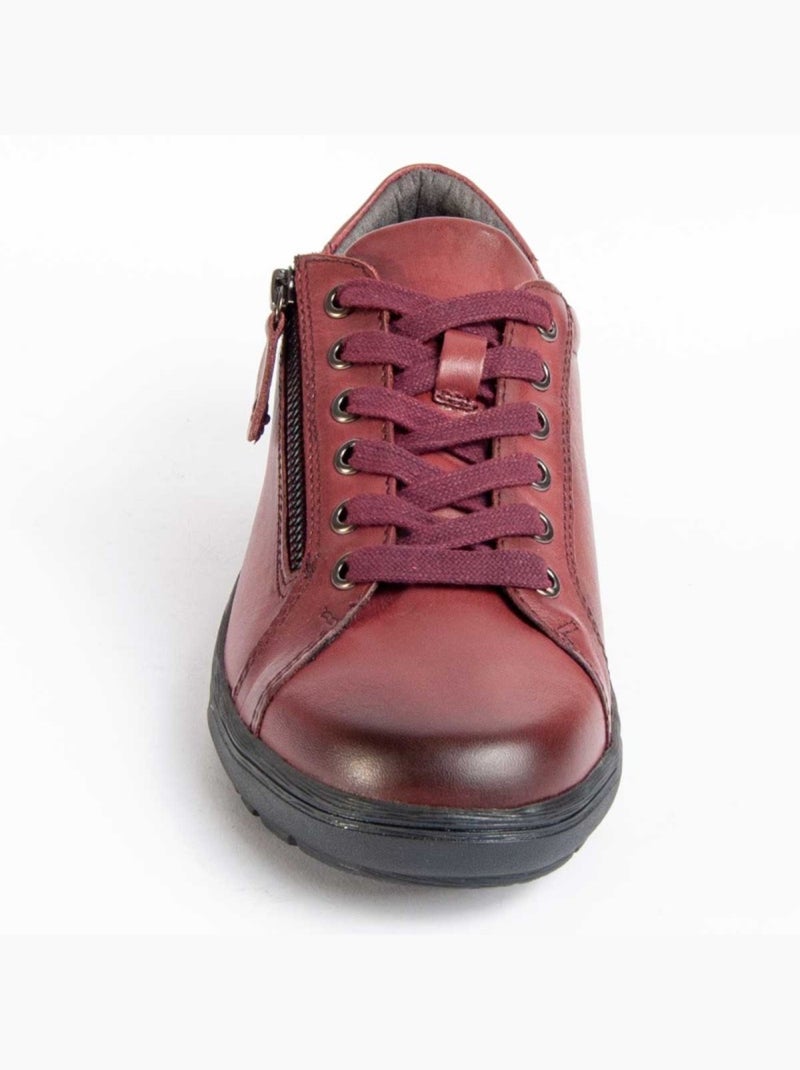 Oxford Pelle Naturale Purapiel Rosso - Kiabi