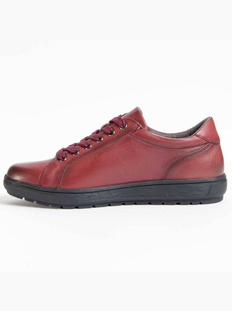 Oxford Pelle Naturale Purapiel Rosso - Kiabi
