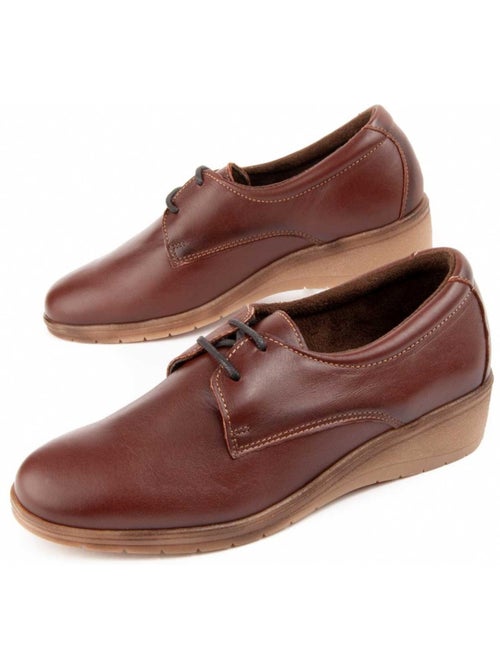 Oxford Zeppa Pelle Naturale Purapiel - Kiabi