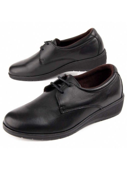 Oxford Zeppa Pelle Naturale Purapiel - Kiabi