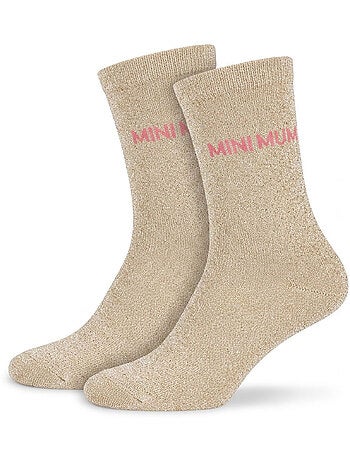 OZABI Calzini da bambina con paillettes e scritta divertente