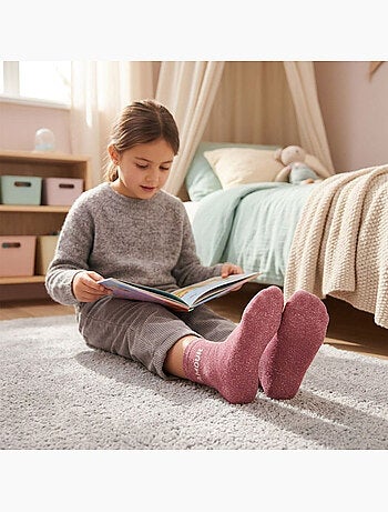OZABI Calzini da bambina con paillettes e scritta divertente
