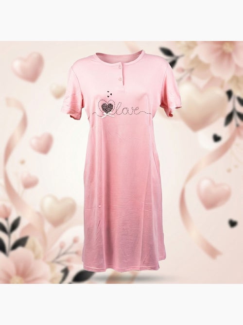 OZABI Camicia da notte da donna in microfibra a maniche corte - Kiabi