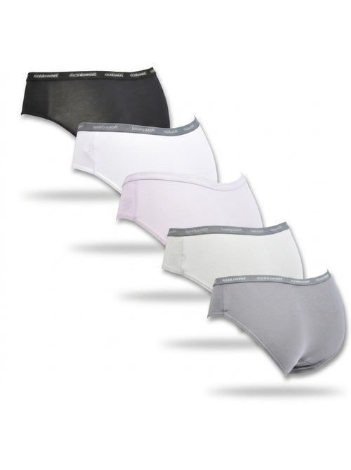 OZABI Confezione 5 Slip Donna Cotone Mini Pizzo Fiocco Satin - Kiabi OZABI Confezione 5 Slip Donna Cotone Mini Pizzo Fiocco Satin - Kiabi