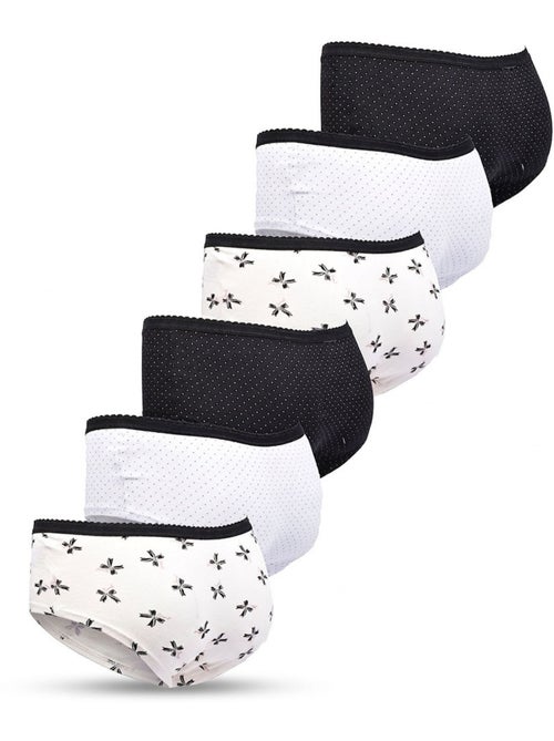 OZABI Confezione di mutandine da bambina in cotone - Set da 6 - Kiabi