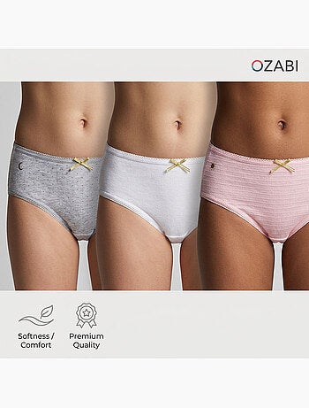 OZABI Confezione di mutandine da bambina in cotone - Set da 6