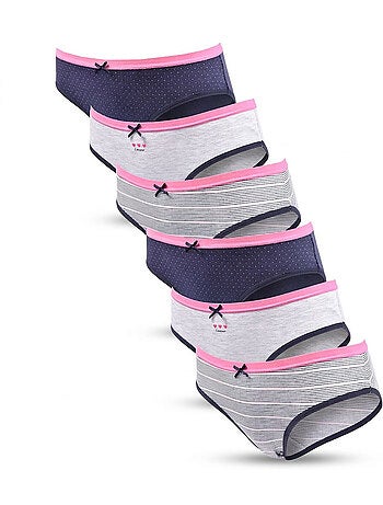 OZABI Confezione di mutandine da bambina in cotone - Set da 6