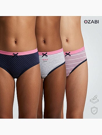 OZABI Confezione di mutandine da bambina in cotone - Set da 6