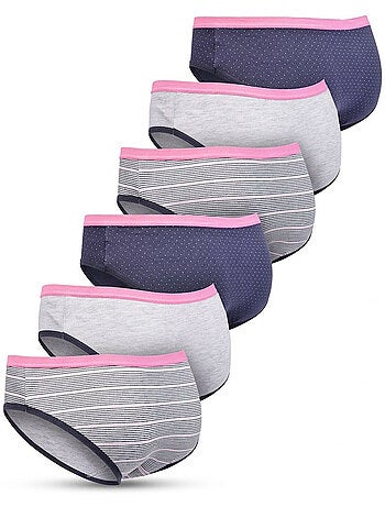 OZABI Confezione di mutandine da bambina in cotone - Set da 6