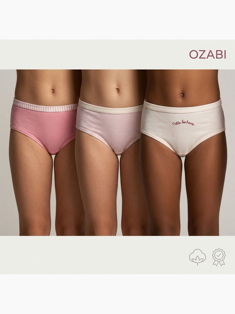 OZABI Confezione di mutandine da bambina in cotone - Set da 6 Rosa - Kiabi