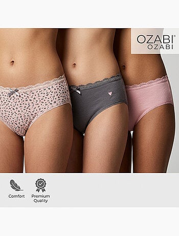 OZABI Confezione di mutandine da bambina in cotone - Set da 6