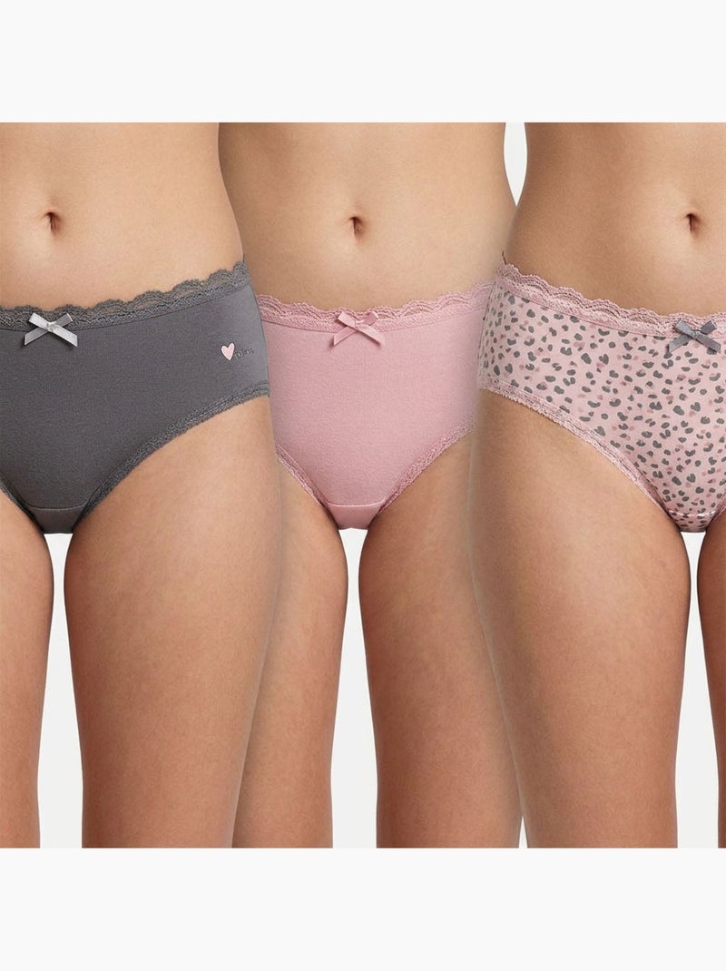 OZABI Confezione di mutandine da bambina in cotone - Set da 6 Rosa/Multicolore - Kiabi