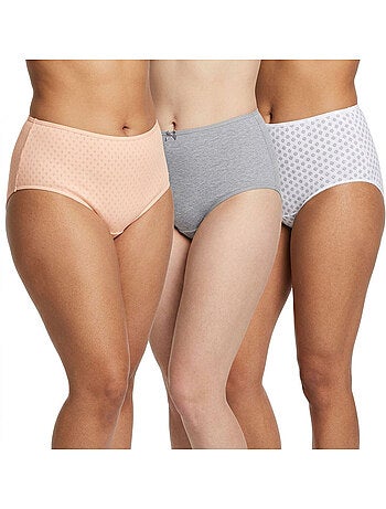 OZABI Confezione di slip da donna a vita alta in cotone – Set da 6