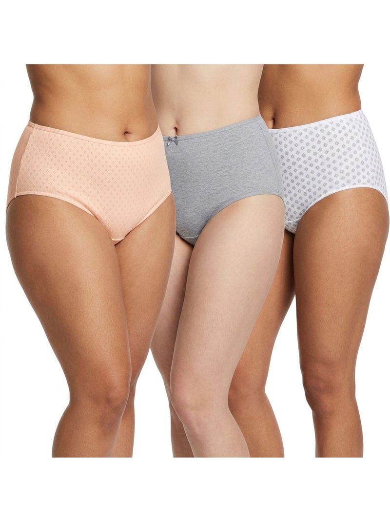 OZABI Confezione di slip da donna a vita alta in cotone – Set da 6 Bianco Beige Grigio - Kiabi