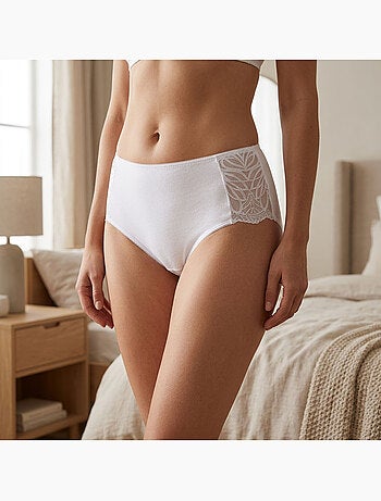 OZABI Confezione di slip da donna in cotone con pizzo – Set da 5