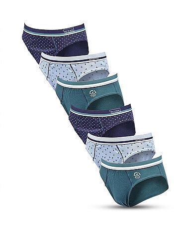 OZABI Confezione di slip da uomo 100% cotone – Set da 6