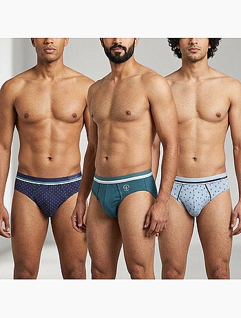 OZABI Confezione di slip da uomo 100% cotone – Set da 6