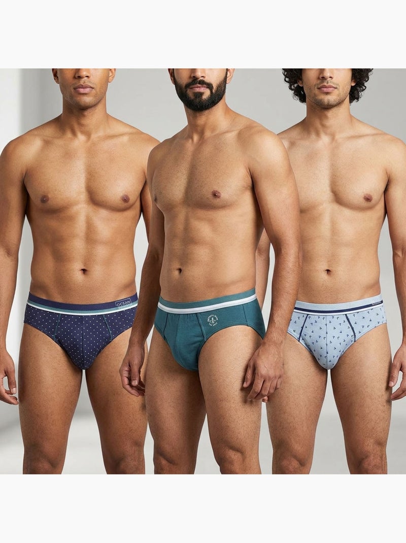 OZABI Confezione di slip da uomo 100% cotone – Set da 6 Grigio giallo nero - Kiabi