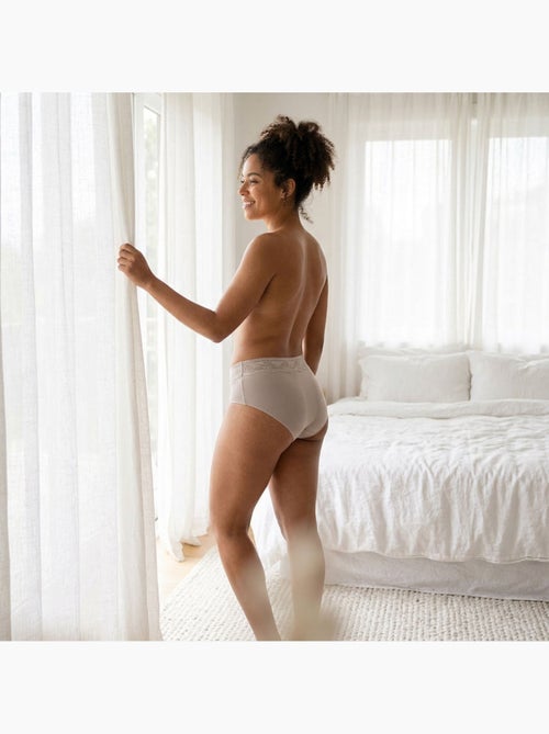 OZABI Confezione di slip modellanti da donna con pizzo invisibile – Set da 4 - Kiabi