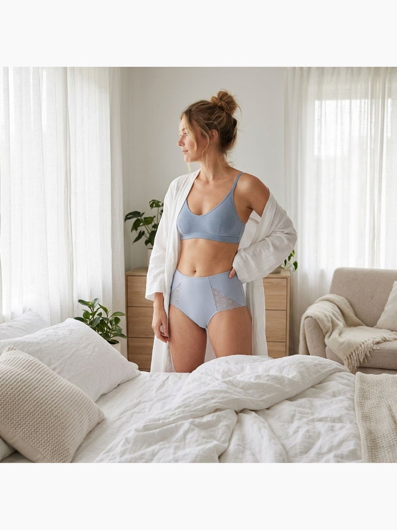 OZABI Confezione di slip modellanti da donna con pizzo invisibile – Set da 4 Bianco Malva Nero - Kiabi