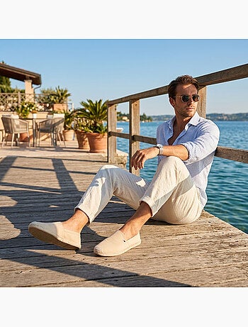 OZABI: eleganti espadrillas da uomo per l'estate, modello slip-on dallo stile chic e casual