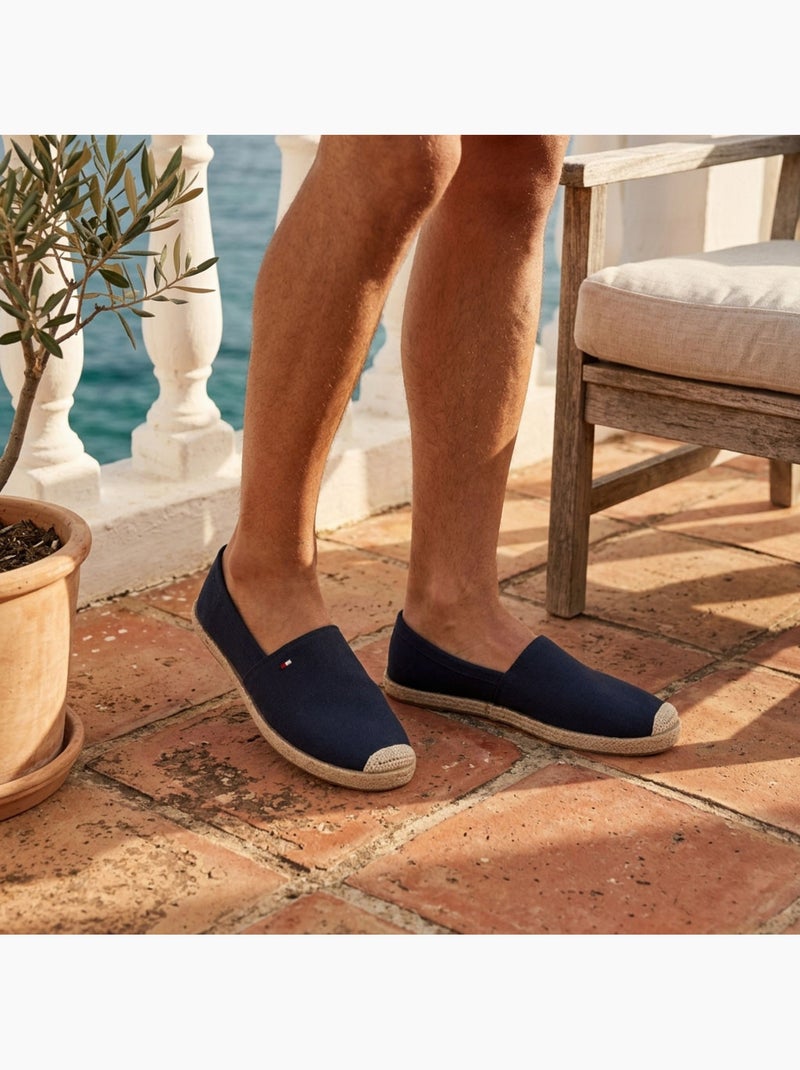 OZABI: eleganti espadrillas da uomo per l'estate, modello slip-on dallo stile chic e casual Blu marino - Kiabi