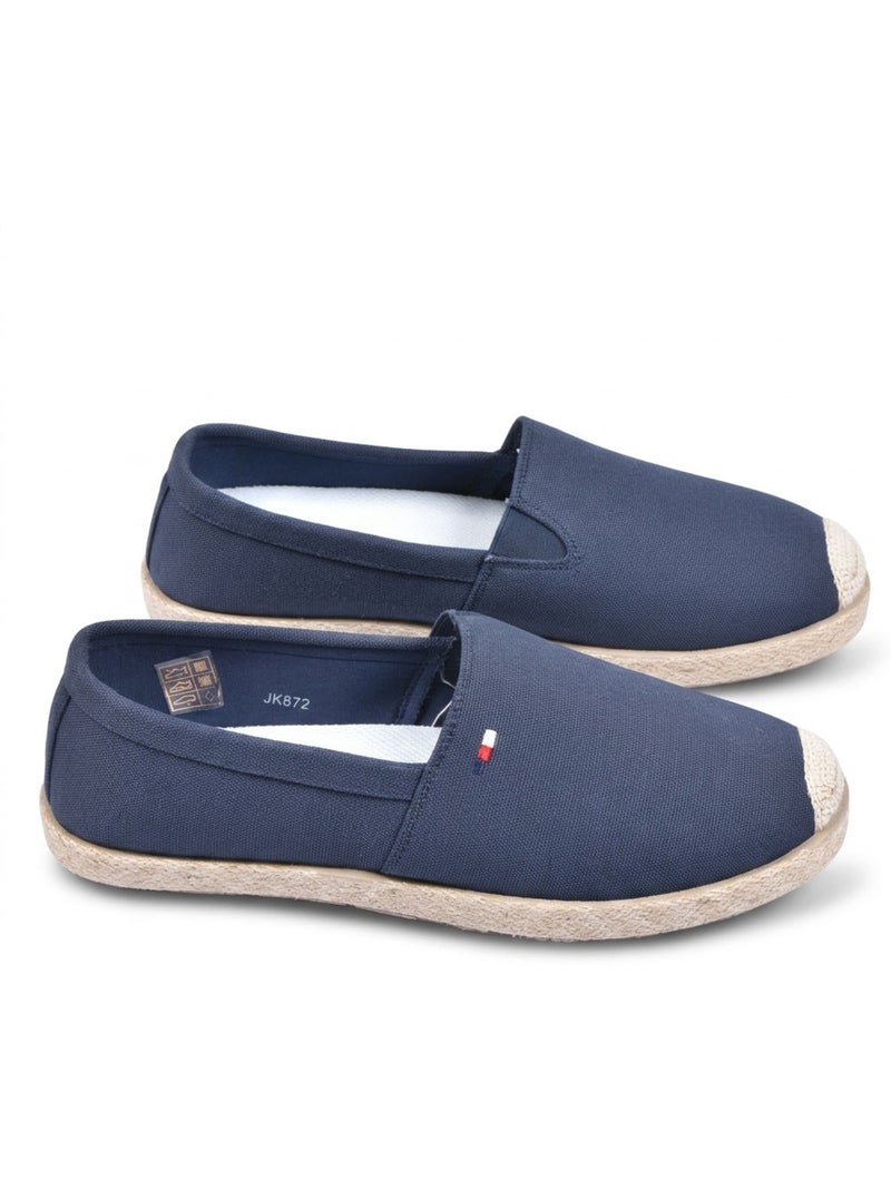 OZABI: eleganti espadrillas da uomo per l'estate, modello slip-on dallo stile chic e casual Blu marino - Kiabi